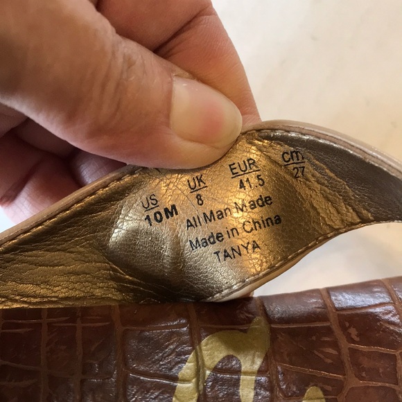 Sam Edelman Tanya sandals beige size 10 - Picture 5 of 5